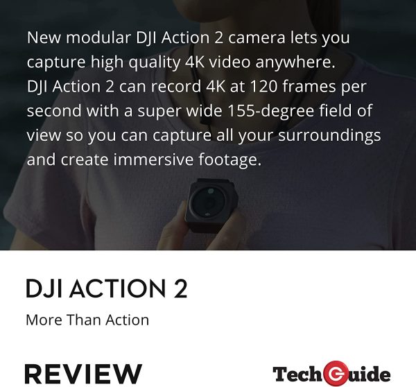 DJI Action 2 Dual-Screen Combo-4K Action Camera with Dual OLED Touchscreens, 155?? FOV, Magnetic Attachments, Stabilization Technology, Underwater Camera Ideal for Vlogging and Action Sports - Image 8