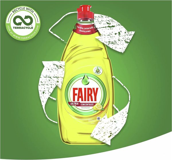 Fairy Ultra Concentrate Lemon Dishwashing Liquid 800ml - Image 5