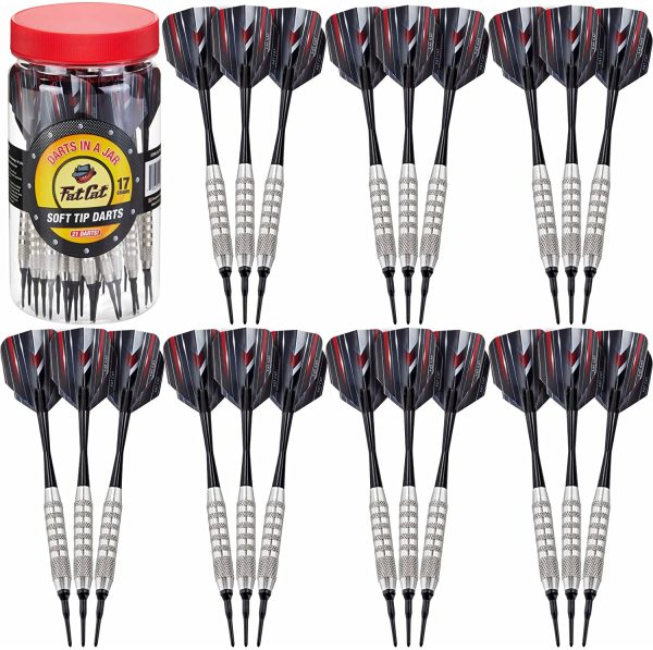 Fat Cat Darts in a Jar: Soft Tip Darts with Storage/Travel Container, 17 Grams (Pack of 21) - Image 5