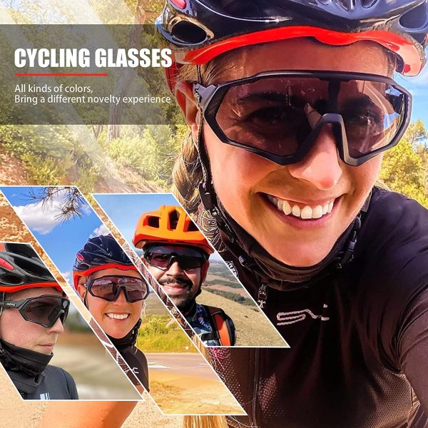 KAPVOE Cycling Glasses Men Photochromic Sunglasses Women MTB Mountain Bike Bicycle - Image 5