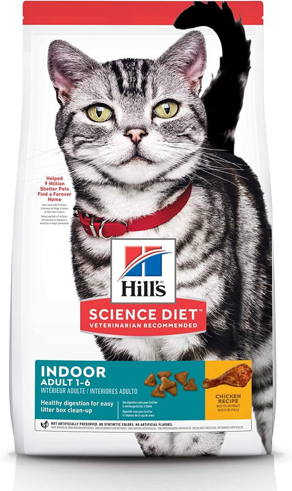 Hill's Science Diet Adult Indoor, Chicken Recipe, Dry Cat Food, 2kg Bag - Image 2