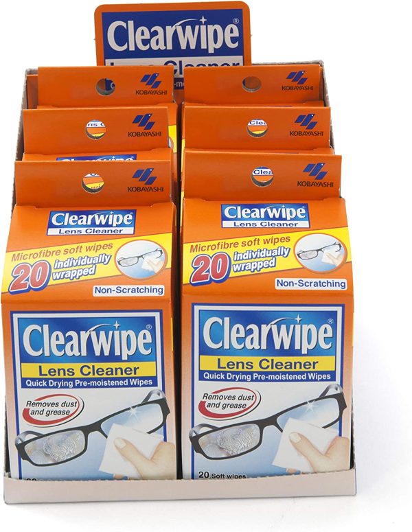 Clear Wipe Lens Cleaner 20p x 6 Clearwipe - Image 2