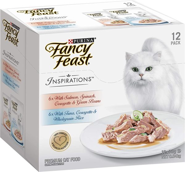 Fancy Feast Inspirations Salmon and Tuna Multipack, Adult, 24x70 g - Image 4