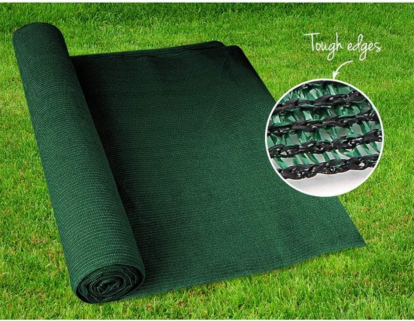 Instahut 50% Sunblock Shade Sail 100GSM UV Resistant Shadecloth Sail Roll Privacy Screen Outdoor Patio Lawn Fence Greenhouse Flower Plants-Green(1.83x50m)