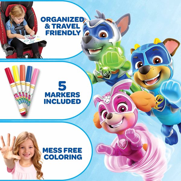 Paw Patrol Color Wonder Set, 24 Mess Free Coloring Pages & 5 Markers, Kids, Age 3, 4, 5, 6 - Image 6