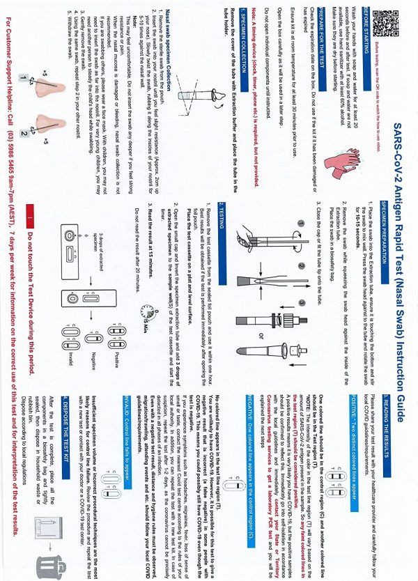 JusChek COVID-19 Rapid Antigen Test (Nasal) Self Test - Image 3