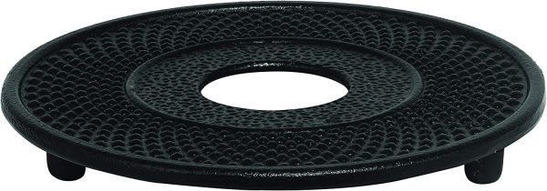 Hobnail Cast Iron Trivet, Black, 15108