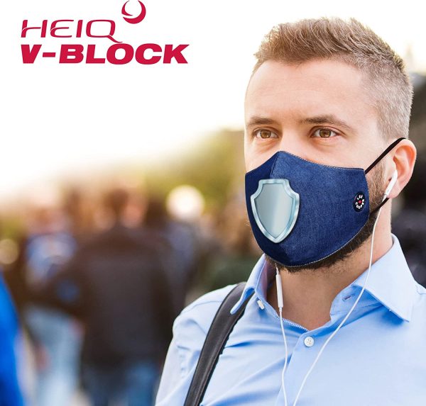 Lee Cooper Cotton Face Masks with HeiQ V-block Filter and Minimum Fogging