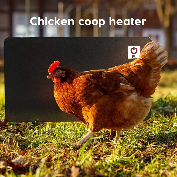 EconoHome Safe Chicken Coop Heater, Outdoor Animal Heater Safer Than Brooder Lamp, Gently Warm, 150 Watts, ETL Compliant for Safety - Also for Pets and Under Desk - Image 4