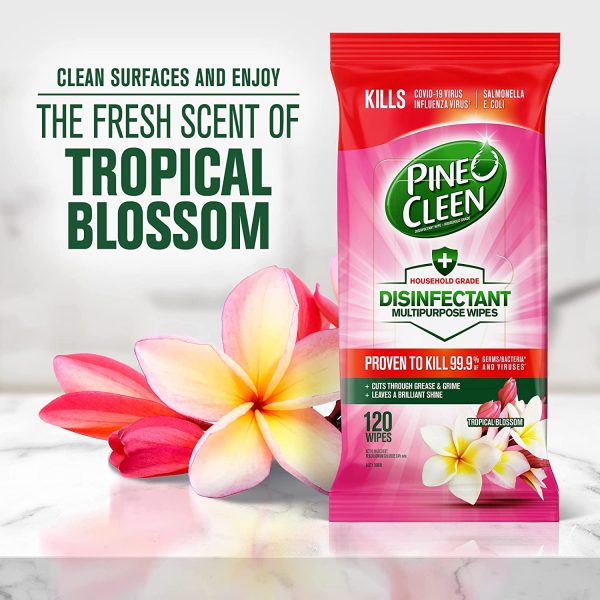 Pine O Cleen Surface Wipes Tropical Blossom, 480 count - Image 7