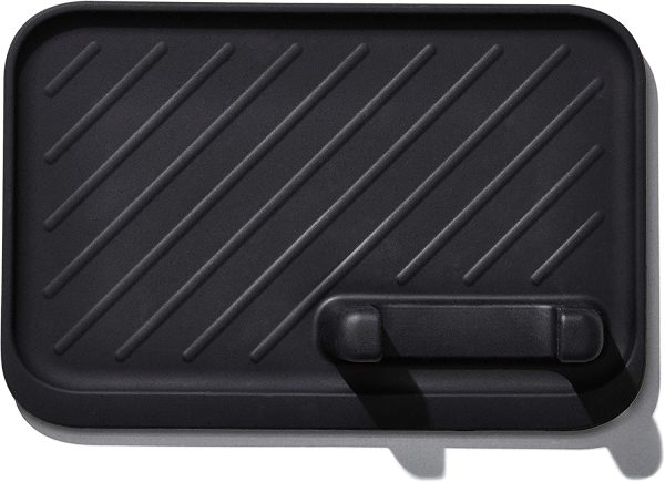 Silicone Grilling Tool Rest Black 1.5 x 6 x 10.2