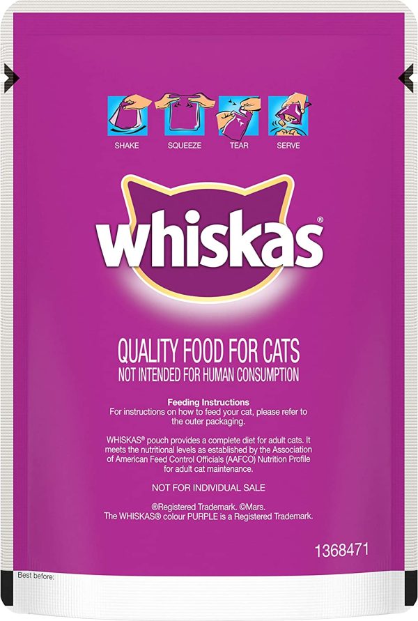 Whiskas Beef Selection in Gravy Wet Cat Food 85g Pouch, 90 Pack, One Size - Image 4