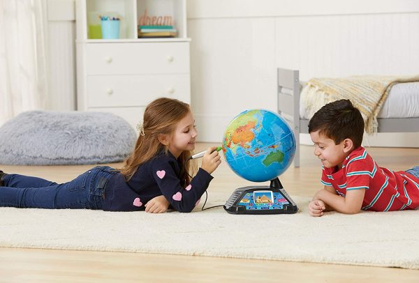 LeapFrog Magic Adventures Globe - Interactive Educational Children's Globe with LCD Screen and BBC Videos - 605403, Multicoloured - Image 3