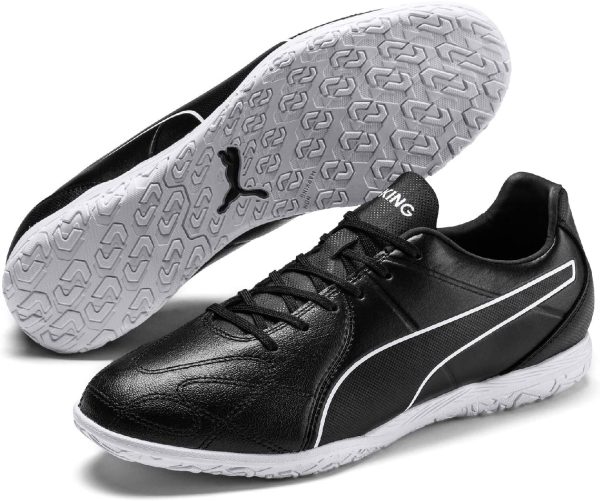 PUMA King Hero It Men's Futsal Shoes, Black White - Image 5