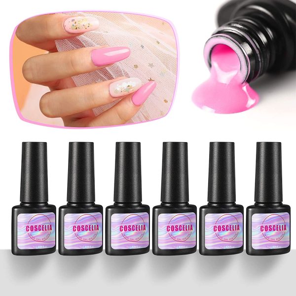 Nail Gel Polish Set 18 Pcs Soak Off Nail Polish Set Fall Winter Colors Nail Polish U V Led Gel Polish with Base Coat and Glossy Top Coat for Women - Image 7