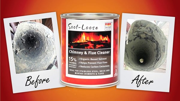 Soot-Loose Australia??s #1 Chimney and Flue Cleaner, Dissolves Tar and Creosote that has Accumulated over Time, Increases Heater Efficiency and Reduces Smoke Emissions, Helps to Prevent Dangerous Flue Fires, Trusted for Over 35 Years ?C 1 x 250g Tin - Image 2