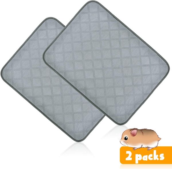 BWOGUE Guinea Pig Fleece Cage Liners, 2 Pack Washable Guinea Pig Pee Pads, Waterproof Reusable& Anti Slip Guinea Pig Bedding Super Absorbent Pee Pad for Small Animals - Image 3