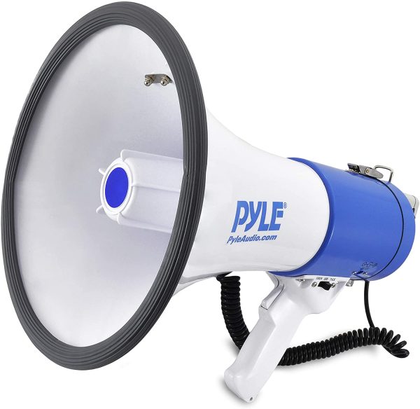 Pyle Megaphone Speaker | Bullhorn PA Speaker System | Wired Microphone | Siren Alarm Mode Adjustable Volume Control (PMP50) - Image 6