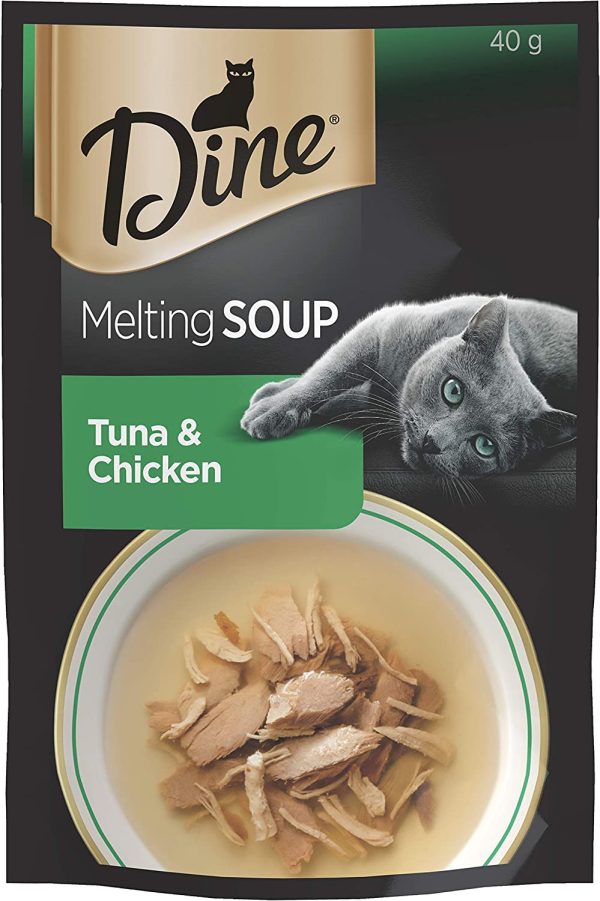 Dine Melting Soup Tuna And Chicken Wet Cat Food 40G, 12 Pack - Image 3