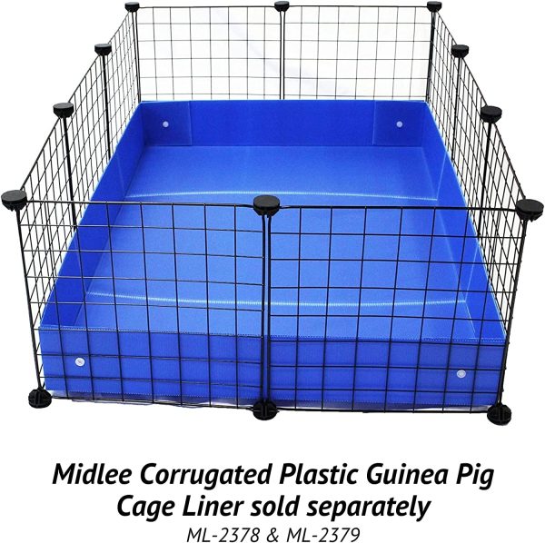 Midlee Guinea Pig Cage Panels- Set of 24 DIY Piggie Cage - Image 4