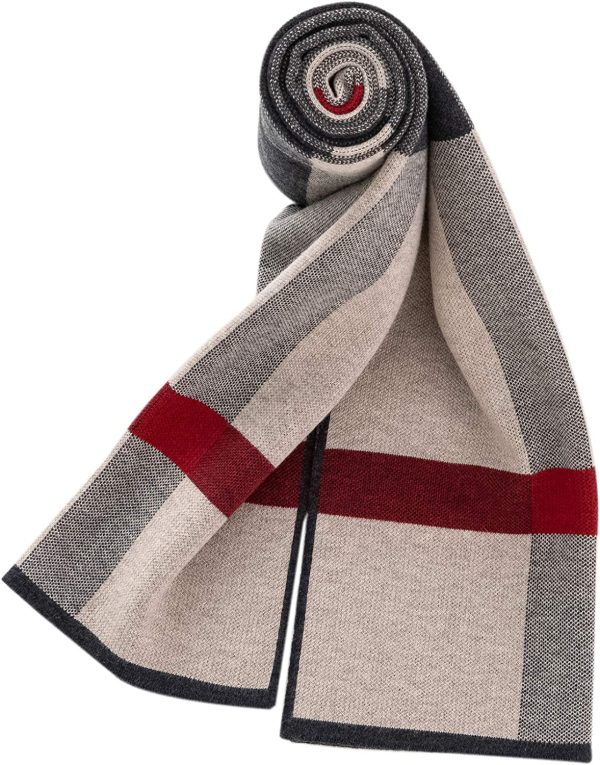 Lallier Men's Merino Wool Scarf, Long Winter Neckwear with Gift Box - Image 3