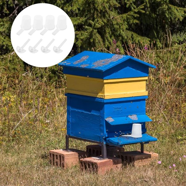 Mipcase 8pcs Honey Bees Feeder Hive Insert Feeder Portable Beehive Water Dispenser Honey Beehive Entrance Feeder Beekeeper Tools - Image 4