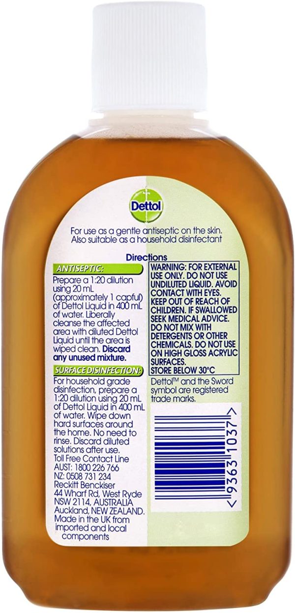 Dettol Antiseptic Antibacterial Disinfectant Liquid 125 ml - Image 4