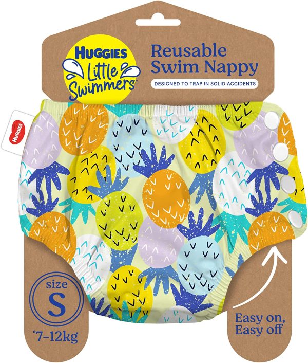 Huggies Reusable Swim Nappy Small (7-12kg) Pineapple Party - Image 6