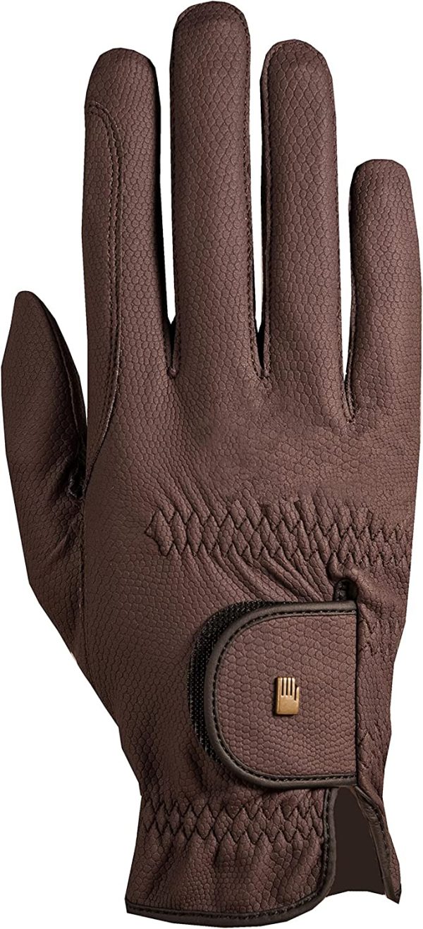 Horze Roeckl Roeck-Grip Unisex Gloves 7.5 Mocha - Image 6