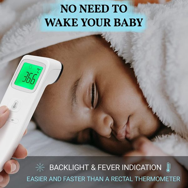 Ritalia? Digital Thermometer Non-Touch for Babies, Kids and Adults- TGA Approved - Infrared Sensors for Fast Clinically and Accurate Readings in 1s - 3 Color LCD Screen - Battery Included