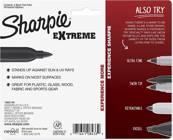 Sharpie Fine Extreme - Black 2-pack - Image 3