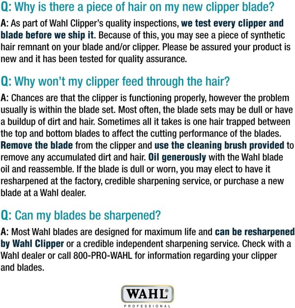 Wahl Professional Animal #4F Extra Full Coarse Competition Series Detachable Blade with 5/16-Inch Cut Length (#2375-100) - Image 5