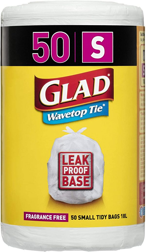 Glad Wavetop Tie Kitchen Tidy Bags, 50 count - Image 3