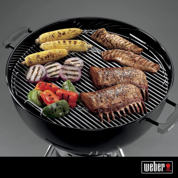 Weber GBS Hinged Cooking Grill for 57cm Weber Charcoal Barbecues ?C Replacement Grills for Easy Addition of Charcoal, Briquettes & Wood Chips ?C Charcoal BBQ Accessories - Image 4