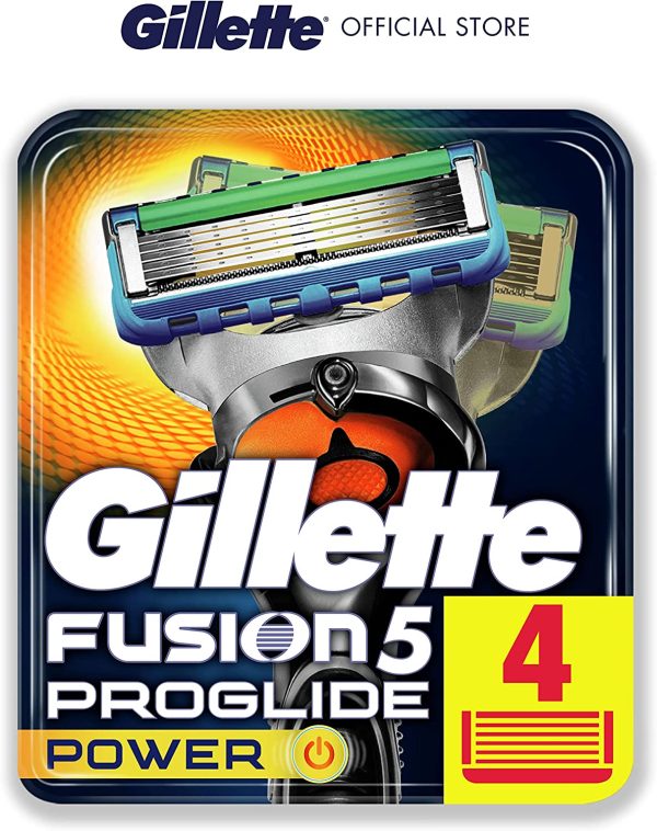 Gillette Fusion ProGlide Power Men's Razor Blades Refill Cartridges, 4 Pack - Image 3