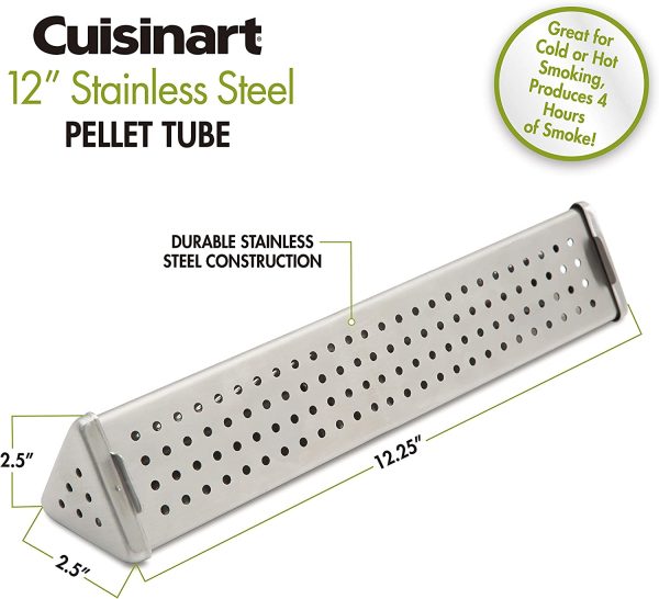 Cuisinart CPT-875 12??Stainless Steel Triangle Pellet Tube, Silver - Image 3