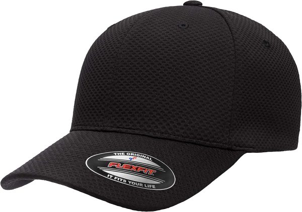 Flexfit Mens 6584 Cool & Dry 3D Hexagon Jersey Hat - Image 3