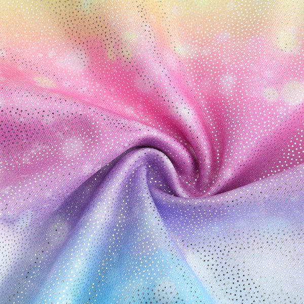 Sinoeem Gymnastics Leotards for Girls Sleeve/Sleeveless Rainbow Gradient Ballet Dancewea for 3-12 Years