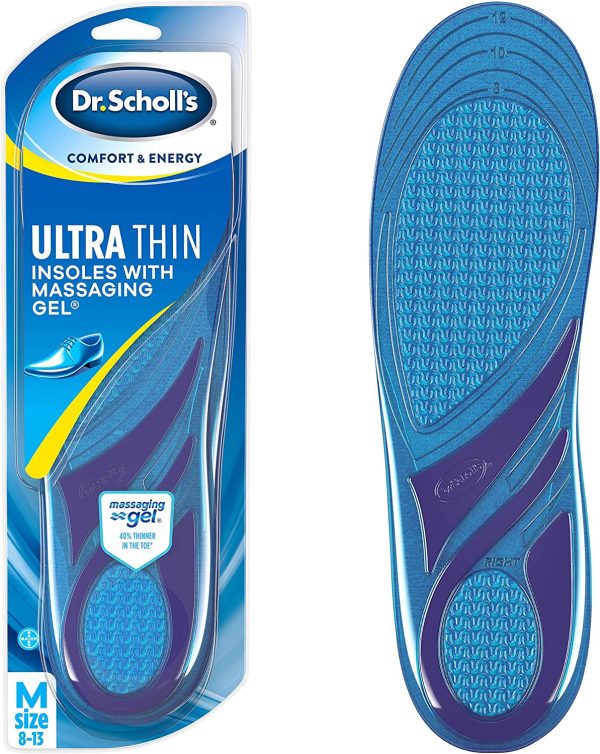 Dr. Scholl's ULTRA THIN Insoles // Massaging Gel Insoles 30% Thinner in the Toe for Comfort in Dress Shoes (for Men's 8-13, also available for Women's 6-10) - Image 7