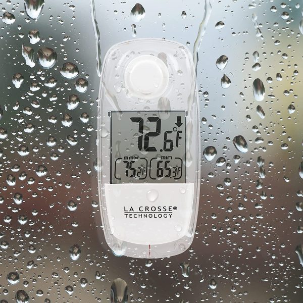 LA CROSSE TECHNOLOGY 306-318 Window Thermometer, One Size - Image 5