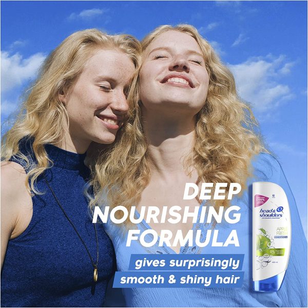 Head & Shoulders Apple Fresh Anti Dandruff Conditioner For Refreshed Scalp, 400ml - Image 3