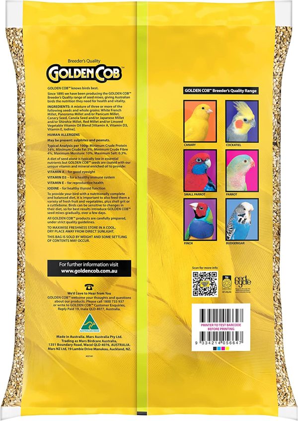 Golden Cob Budgie Mix 10kg - Image 7