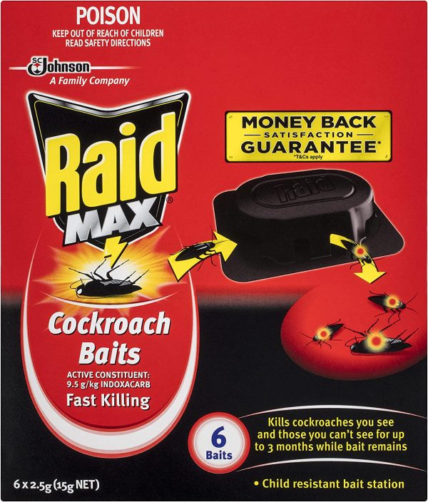 Raid Max Cockroach Baits Traps, 6 Count - Image 4