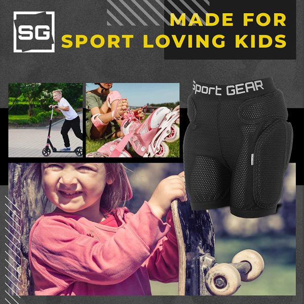 SPORT GEAR SG Kids Roller Skating Padded Shorts (Child's Height 3'10''-4'6'') - Image 2