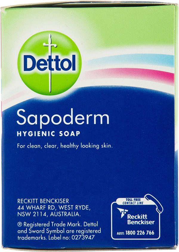 Dettol Sapoderm Hygienic Soap for Acne Prone and Oily Skin 3 Pack