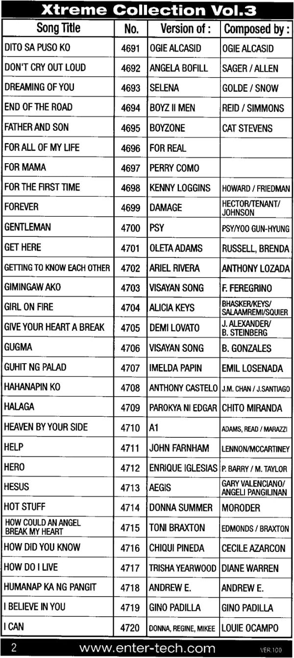 Tagalog 13 Magic Sing Song Chip for magicsing karaoke mic et25k,et23kh,et19kv,et18k,ed7000,ed8000, leadsinger ls2100, ls and all other magicsing 3 slots or more3700 - Image 2