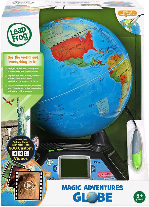 LeapFrog Magic Adventures Globe - Interactive Educational Children's Globe with LCD Screen and BBC Videos - 605403, Multicoloured - Image 2