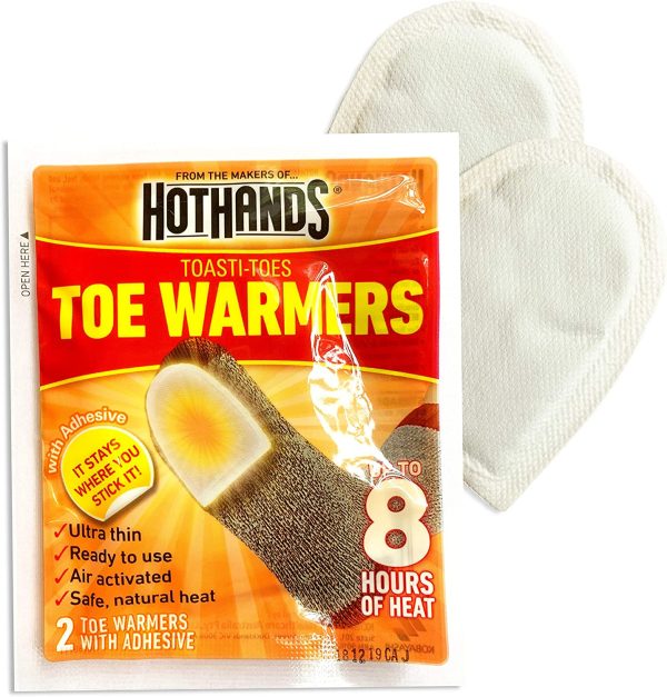 HOTHANDS ToastiToes Toe Warmers Pair Value Pack Air Activated Warmers Up to 8 Hours of Heat, 5 Count - Image 2