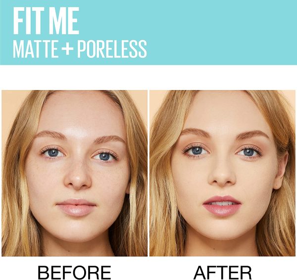 Maybelline Fit Me Matte and Poreless Mattifying Liquid Foundation - Buff Beige 130 - Image 6