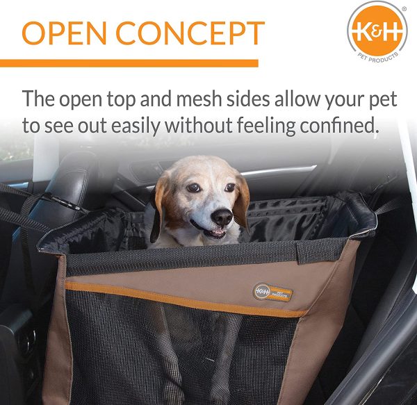 K&H PET PRODUCTS Buckle N' Go Car Seat for Pets Tan Small 21 X 13 X 19 Inches